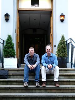 John and Todd Homme hang outside of Abbey Road